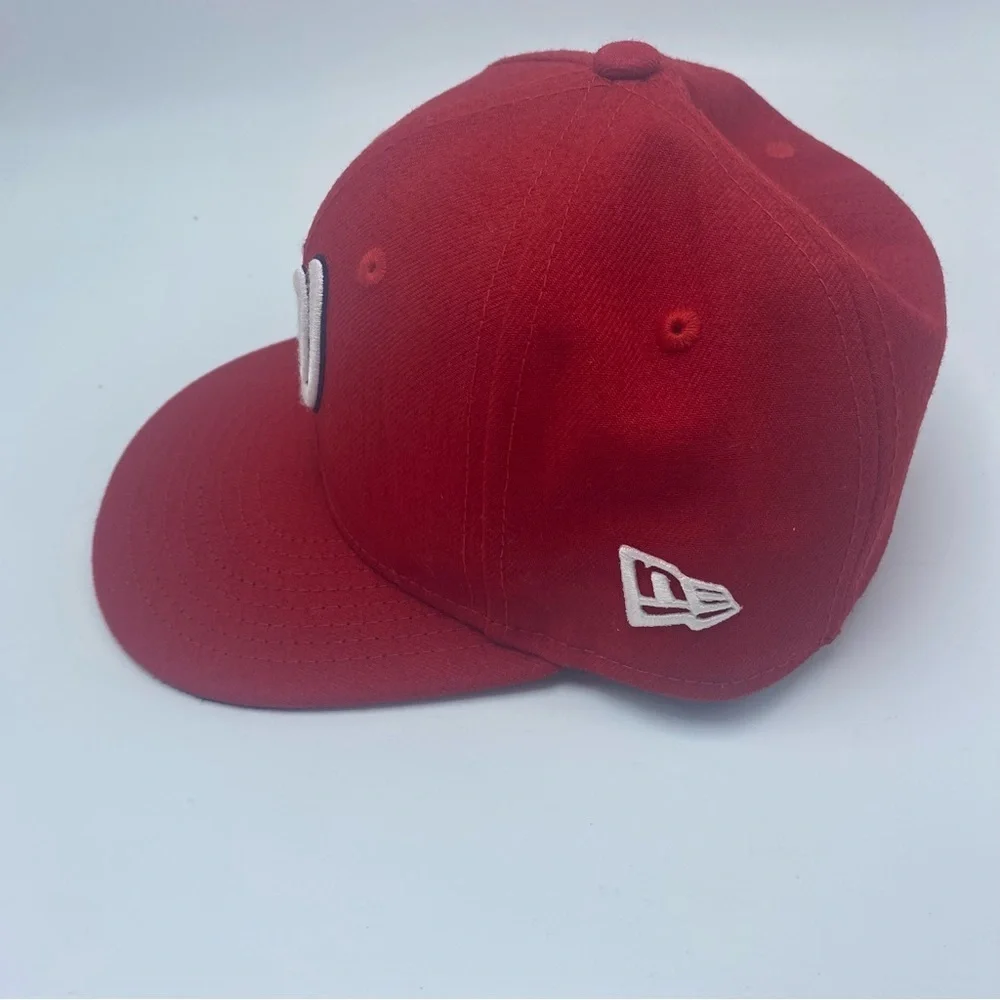 Washington Nationals Baseball Cap Red White Nats 59Fifty New Era Fitted 6 1/2